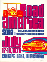 Road America 1970 program Cover