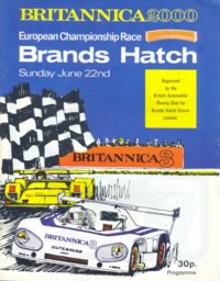 Brittanica 2000, Brands Hatch Jun 1975 Program Cover