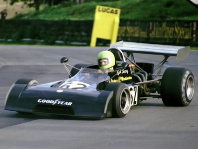 Nick May in his Chevron B25 at Brands Hatch in 1974. Copyright Graham Etheridge 2016. Used with permission.