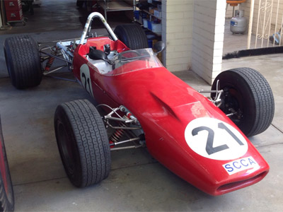 Bob Ilich's Brabham BT21C in January 2020. Copyright Andrew Fellowes 2020. Used with permission.