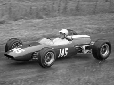 Mike Hawley in his Brabham BT18-twin cam during the 1966 hill climb season. Copyright Ted Walker 2025. Used with permission.