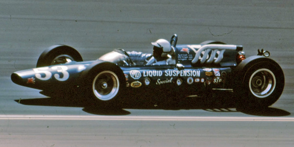 Walt Hansgen in the MG Liquid Suspension Spl at the 1964 Indy 500. Copyright Ted Walker 2020. Used with permission.