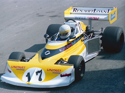 George McMillan in his March 772P at Ingliston in 1981. Copyright Ted Walker 2024. Used with permission.