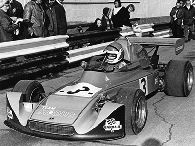 Tony Brise in his Modus M3 at Snetterton in March 1975. Copyright Ted Walker 2010. Used with permission. Tony Brise in his Modus M3 at Snetterton in March 1975. Copyright Ted Walker 2010. Used with permission.