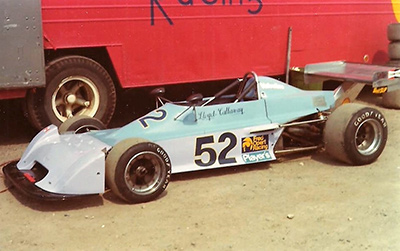 Lloyd Callaway's Chevron B34 at Mosport Park in August 1976. Copyright Peter Viccary (<a href='http://www.gladiatorroadracing.ca/' target='_blank'>gladiatorroadracing.ca</a>) 2021. Used with permission.