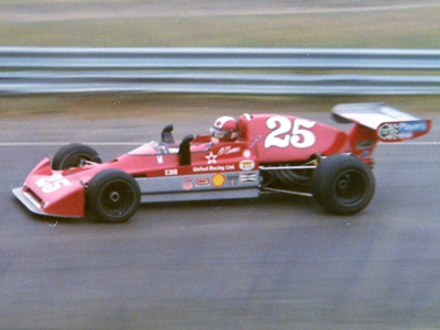 Bill O'Connor's Lola T360 at Mosport Park in July 1975. Copyright Peter Viccary (<a href='http://www.gladiatorroadracing.ca/' target='_blank'>gladiatorroadracing.ca</a>) 2021. Used with permission.