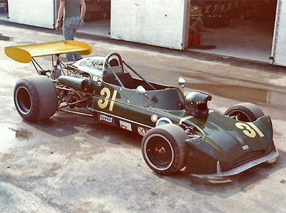 Tom Outcault's March 73B at Mosport Park in 1973. Copyright Peter Viccary (<a href='http://www.gladiatorroadracing.ca/' target='_blank'>gladiatorroadracing.ca</a>) 2021. Used with permission.