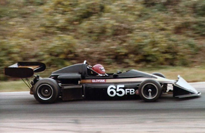 John Gloviak's March 75B at the SCCA Runoffs in 1977. Copyright Peter Viccary (<a href='http://www.gladiatorroadracing.ca/' target='_blank'>gladiatorroadracing.ca</a>) 2021. Used with permission.