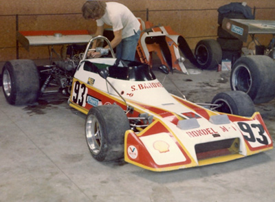 Seb Barone's Rondel M1 at Mosport Park in July 1974. Copyright Peter Viccary (<a href='http://www.gladiatorroadracing.ca/' target='_blank'>gladiatorroadracing.ca</a>) 2021. Used with permission.