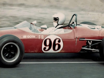 Jack Goth in the Brabham BT6 he shared with brother Mike Goth in 1966. Copyright Leslie Goth 2015. Used with permission. Jack Goth in the Brabham BT6 he shared with brother Mike Goth in 1966. Copyright Leslie Goth 2015. Used with permission.