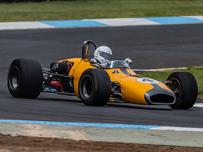 Wayne Groeger in his Brabham BT29 at Sandown in November 2019. Copyright Wayne Groeger 2025. Used with permission.