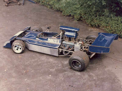 Keith Norris's Chevron B28 when it first arrived.  Note the similarities with the picture of Ingo Hoffman in Tony Dean's Chevron B28. Copyright Simon Hadfield 2018. Used with permission.