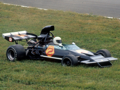 Alan Lader in his McLaren M22 at Lime Rock in September 1972. Copyright James Hadlock 2022. Used with permission.