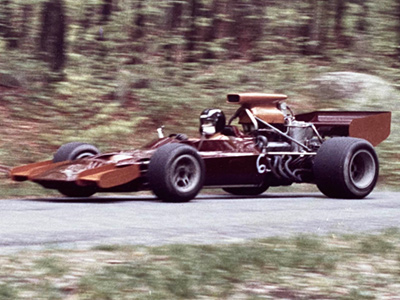 James Hale in his Surtees TS8 at the Mt. Ascutney hillclimb in Vermont. Copyright Jake Hale 2021. Used with permission.
