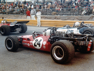 Dan Harper in his Lola T142 at Laguna Seca for the 1971 Continental Formula 5000 race. Copyright Dan Harper 2021. Used with permission.