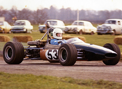 John Hart in his Brabham BT18, in the same colours it wore when he bought it. Copyright Doug Hart 2011. Used with permission. John Hart in his Brabham BT18, in the same colours it wore when he bought it. Copyright Doug Hart 2011. Used with permission.