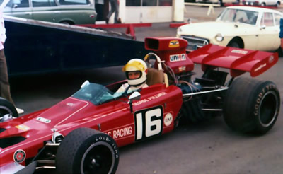George Follmer's Lotus 70B at Riverside in 1972. Copyright Jim Hawes 2013. Used with permission.