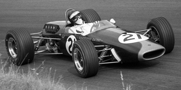 Jochen Rindt in the Roy Winkelmann Racing Brabham BT23 at the Oulton Park Gold Cup in September 1967. Copyright The Mike Hayward Collection 2020. Used with permission.