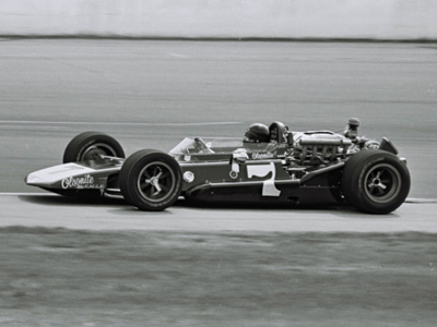 The backup #7 Eagle 69 being used in practice at Indy in 1969. Part of the Dave Friedman collection. Licenced by The Henry Ford under Creative Commons licence Attribution-NonCommercial-NoDerivs 2.0 Generic. Original image has been cropped. The backup #7 Eagle 69 being used in practice at Indy in 1969. Part of the Dave Friedman collection. Licenced by The Henry Ford under Creative Commons licence Attribution-NonCommercial-NoDerivs 2.0 Generic. Original image has been cropped.