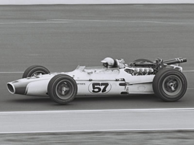 Bob Harkey in Ken Brenn's Gerhardt-Ford at the Speedway in 1967. Part of the Dave Friedman collection. Licenced by The Henry Ford under Creative Commons licence Attribution-NonCommercial-NoDerivs 2.0 Generic. Original image has been cropped. Bob Harkey in Ken Brenn's Gerhardt-Ford at the Speedway in 1967. Part of the Dave Friedman collection. Licenced by The Henry Ford under Creative Commons licence Attribution-NonCommercial-NoDerivs 2.0 Generic. Original image has been cropped.