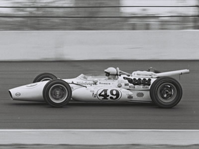 The Weinberger Homes Gerhardt 66 at Indy in 1967. Part of the Dave Friedman collection. Licenced by The Henry Ford under Creative Commons licence Attribution-NonCommercial-NoDerivs 2.0 Generic. Original image has been cropped. The Weinberger Homes Gerhardt 66 at Indy in 1967. Part of the Dave Friedman collection. Licenced by The Henry Ford under Creative Commons licence Attribution-NonCommercial-NoDerivs 2.0 Generic. Original image has been cropped.