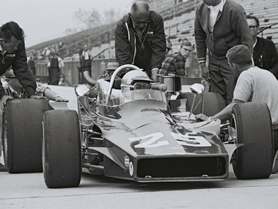 The new #29 1969 Morris at the Indianapolis 500 in May that year. Licenced by The Henry Ford under Creative Commons licence Attribution-NonCommercial-NoDerivs 2.0 Generic. Original image has been cropped.