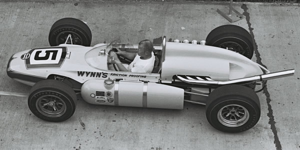 The 1964 Offenhauser-engined Watson of Don Branson is towed to the track. Part of the Dave Friedman collection. Licenced by The Henry Ford under Creative Commons licence Attribution-NonCommercial-NoDerivs 2.0 Generic. Original image has been cropped. The 1964 Offenhauser-engined Watson of Don Branson is towed to the track. Part of the Dave Friedman collection. Licenced by The Henry Ford under Creative Commons licence Attribution-NonCommercial-NoDerivs 2.0 Generic. Original image has been cropped.