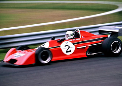 Iain McLaren in his Chevron B35 at Ingliston in 1977. Copyright Michael Hewitt 2023. Used with permission.
