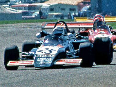 Gerry Birrell in the Sports Motors (Manchester) March 722 at Thruxton in April 1972. Copyright Michael Hewitt 2023. Used with permission. Gerry Birrell in the Sports Motors (Manchester) March 722 at Thruxton in April 1972. Copyright Michael Hewitt 2023. Used with permission.