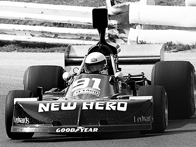 Maurizio Flammini in the Shierson Racing March 76A at Riverside in October 1976. Copyright Michael Hewitt 2023. Used with permission. Maurizio Flammini in the Shierson Racing March 76A at Riverside in October 1976. Copyright Michael Hewitt 2023. Used with permission.