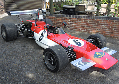 Marc Sydow's Formula 2 Lotus 69 in May 2023. Copyright John Hopwood 2023. Used with permission.