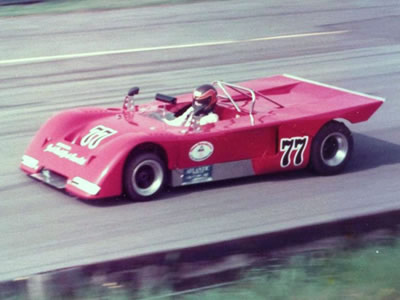 Rick Whyman in Paul Howarth's Ebor Motorsport Chevron B19 on his way to victory in the Bellini Trophy race at Oulton Park 18 Sep 1982. Copyright Peter Howarth 2011. Used with permission.