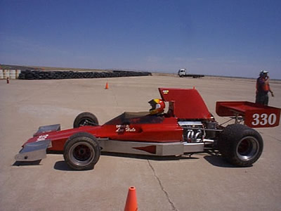 Lee Huls' Lola T330 at La Junta in June 2002. Copyright Lee Huls 2004. Used with permission.