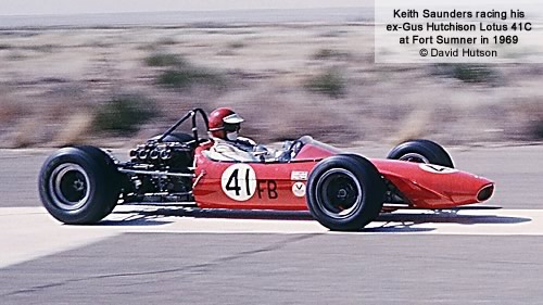 Keith Saunders continued to race his ex-Hutchison Lotus 41C in Southwest Div racing in 1969. Copyright David Hutson 2011. Used with permission.