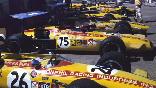 The Fred Opert Racing entries at Dallas in 1970. Copyright David Hutson 2009. Used with permission. The Fred Opert Racing entries at Dallas in 1970. Copyright David Hutson 2009. Used with permission.