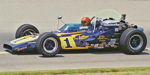 Al Unser's 'Johnny Lightning' Parnelli Jones Colt at the 1971 Indy 500. Copyright Indianapolis Motor Speedway. Copyright permissions granted for non-commercial use by Indianapolis Motor Speedway. Al Unser's 'Johnny Lightning' Parnelli Jones Colt at the 1971 Indy 500. Copyright Indianapolis Motor Speedway. Copyright permissions granted for non-commercial use by Indianapolis Motor Speedway.