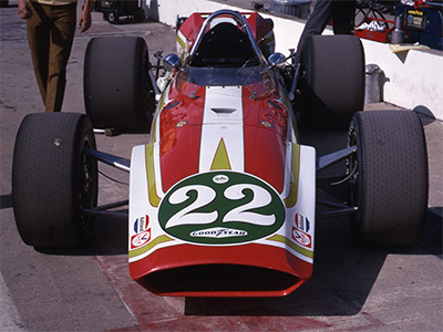 Wally Dallenbach's 1967 Hopkins Eagle at the 1969 Indy 500. Copyright Indianapolis Motor Speedway. Copyright permissions granted for non-commercial use by Indianapolis Motor Speedway. Wally Dallenbach's 1967 Hopkins Eagle at the 1969 Indy 500. Copyright Indianapolis Motor Speedway. Copyright permissions granted for non-commercial use by Indianapolis Motor Speedway.