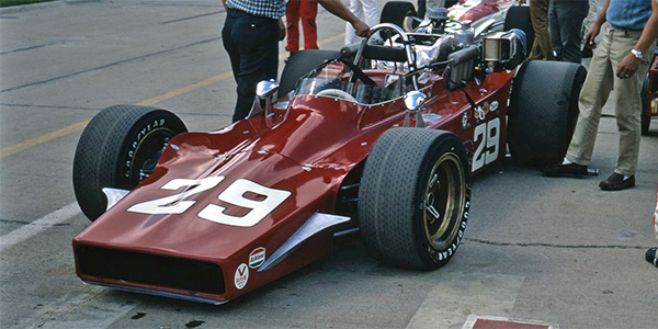 The new #29 1969 Morris at the Indianapolis 500 in May that year.  Copyright Indianapolis Motor Speedway. Copyright permissions granted for non-commercial use by Indianapolis Motor Speedway.