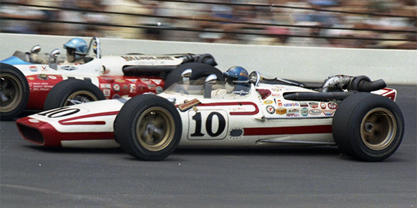 Jim Malloy in the Jim Robbins 1966 Vollstedt at the 1969 Indy 500.  Copyright Indianapolis Motor Speedway. Copyright permissions granted for non-commercial use by Indianapolis Motor Speedway.