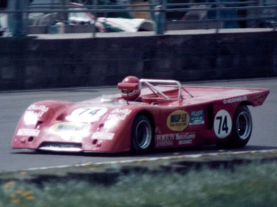 Ray Bellm in his Chevron B19 at Silverstone in May 1984. Copyright Jeremy Jackson 2009 . Used with permission.