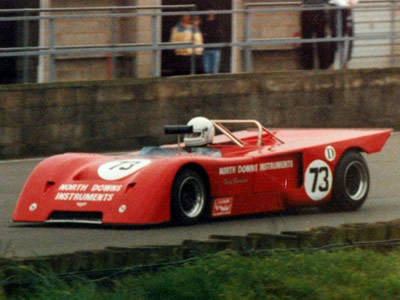 Tony Gordon's Chevron B19 at Silverstone in September 1985. Copyright Jeremy Jackson 2009. Used with permission.