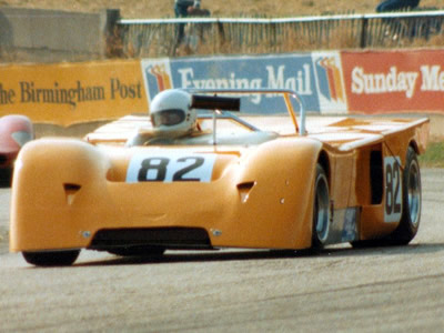 Tony Griffin's Chevron B19 at Donington Park in August 1983. Copyright Jeremy Jackson 2009 . Used with permission.