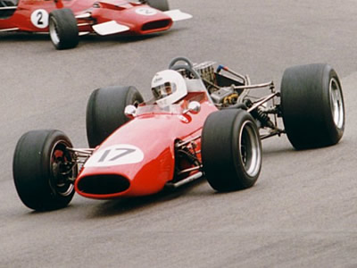 Malcolm Carter in the wingless Harris at Mallory Park in May 1993. Copyright Jeremy Jackson 2009. Used with permission.