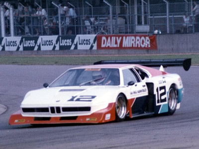 Mick Hill's Lola T400-based 'BMW M1' at Donington Park in August 1984. Copyright Jeremy Jackson 2007. Used with permission.
