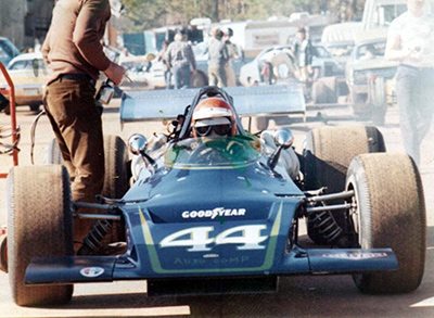 Jerry Hansen in the Autocomp Lola T192 at the SCCA Runoffs in 1971. Copyright Jeffrey Jordan 2020. Used with permission.