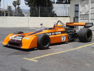 The Franschhoek Motor Museum's Chevron B25 at Killarney in December 2019. Copyright Tony Kent 2019. Used with permission.