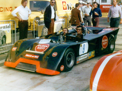 Clemens Schickentanz' Oldenkott Chevron B19 at the Nurburgring in September 1971. Copyright Udo Klinkel 2021. Used with permission.