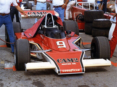 Mario Andretti's McLaren M24 at Pocono in 1977. Copyright Jim Knerr 2020. Used with permission.