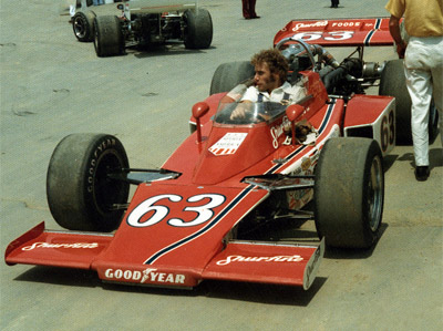 Larry McCoy in his RasCar-Atlanta at Pocono in 1975. Copyright Jim Knerr 2020. Used with permission.