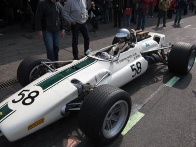 Reto Kuprecht's magnificently recreated Lola T142 at its first appearance for the at the Hockenheim Bosch Historic in April 2012. Copyright Reto Kuprecht 2015. Used with permission.